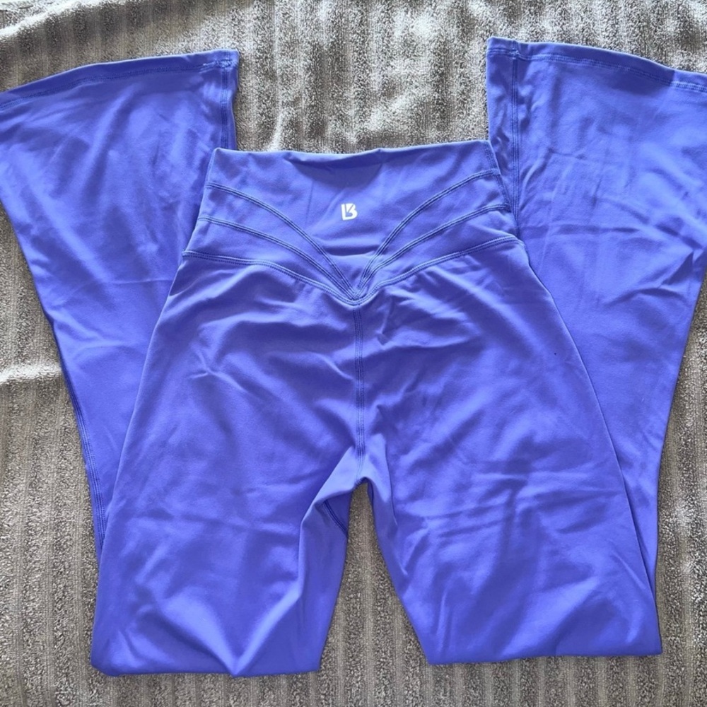 BuffBunny crossover waistband flared leggings buff bunny